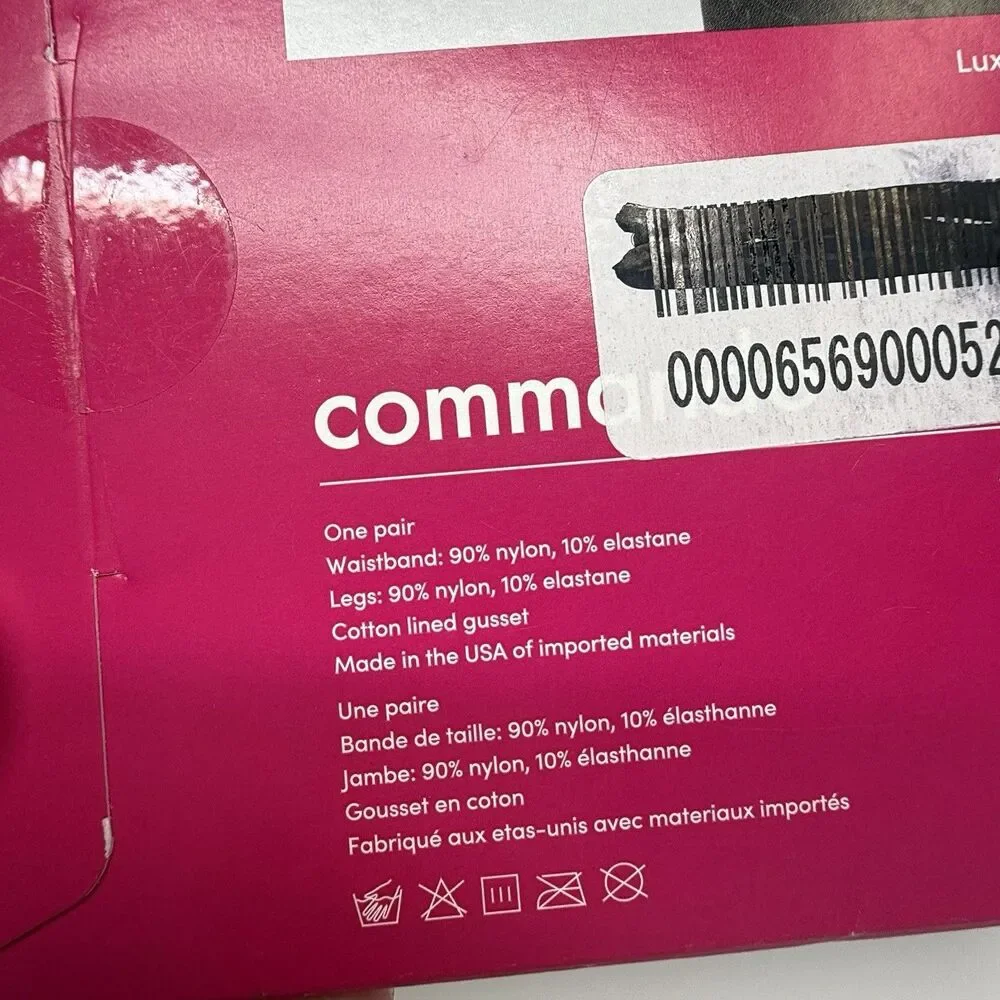 Commando The Sexy Ultimate Opaque Tights In Black Sz M New